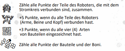 Papierspiele Robot Roll and Write